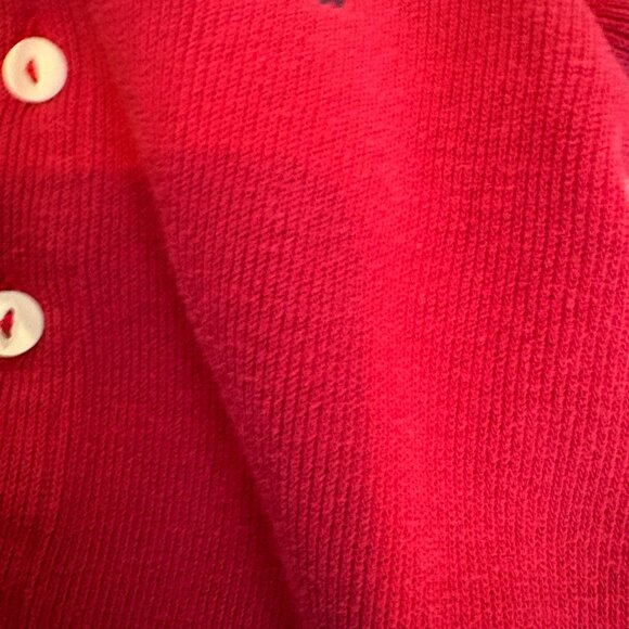 Ralph Lauren Baby One-Piece Coverall Collar Red Size 18 months Preppy Luxury - Picture 9 of 9